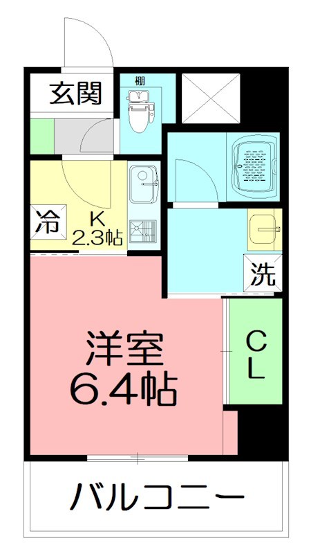 GRANDREVE茅ヶ崎幸町 202号室 間取り