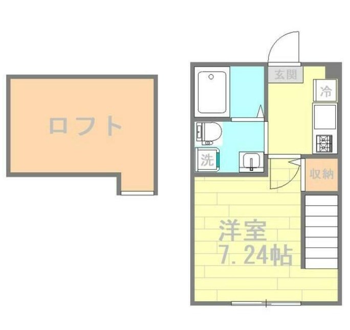 ノーチェ善行 102号室 間取り