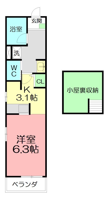 TMタウンホーム 203号室 間取り