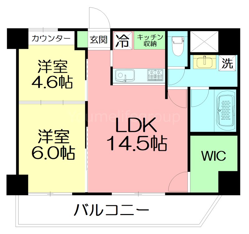 GRANDREVE茅ヶ崎幸町 503号室 間取り