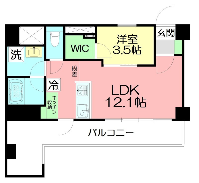 GRANDREVE茅ヶ崎幸町 702号室 間取り
