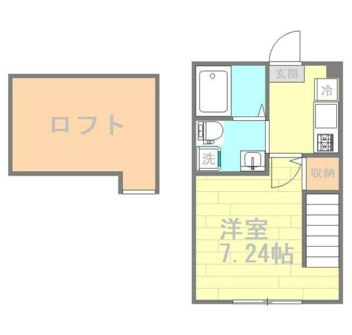ノーチェ善行 202号室 間取り