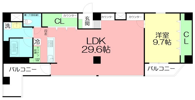 GRANDREVE茅ヶ崎幸町 802号室 間取り