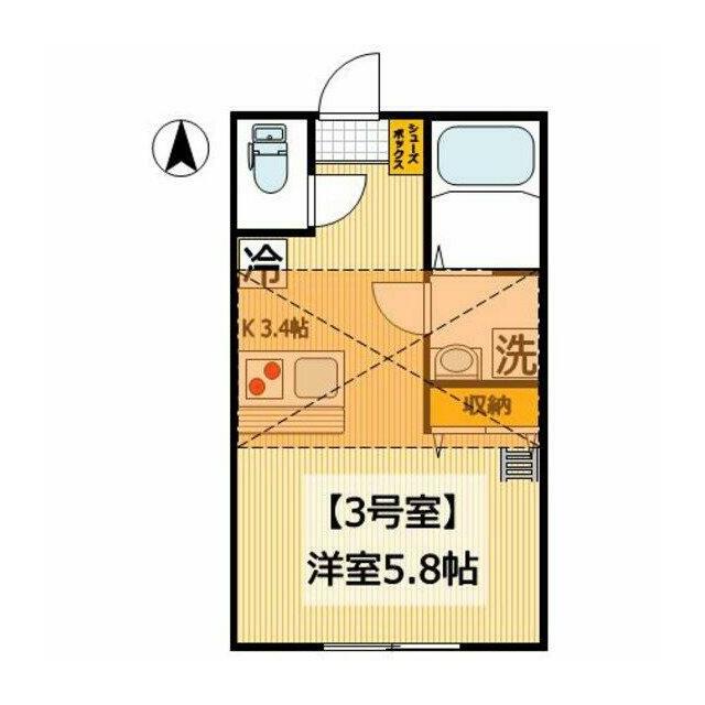グラッサ花の木 203号室 間取り
