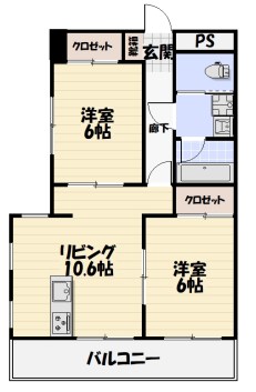 レジデンス花の木 105号室 間取り