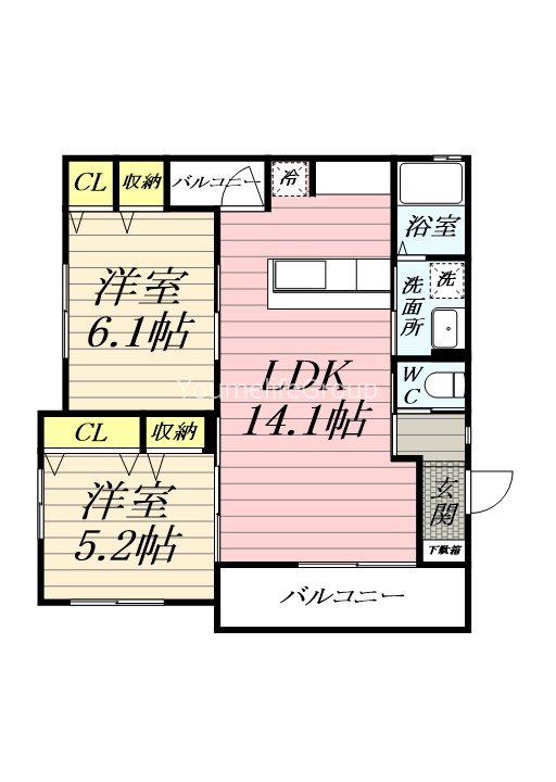 ローズマリー湘南 101号室 間取り