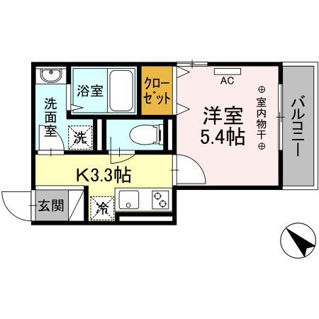 マ・メゾン鵠沼花沢　A 205号室 間取り