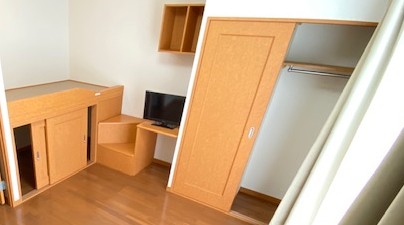 レオパレスパルティール 収納