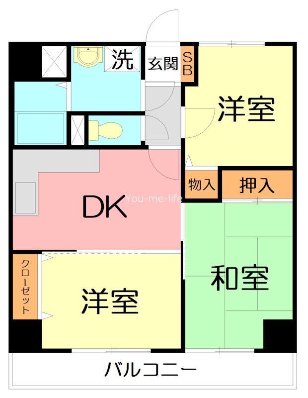 ビッグヴァン湘南辻堂 203号室 間取り