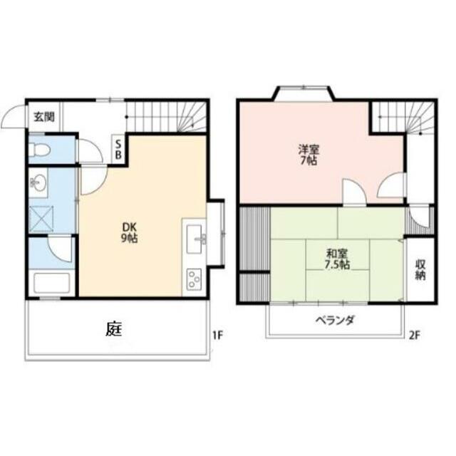 ブルーハイツⅡ 106号室 間取り