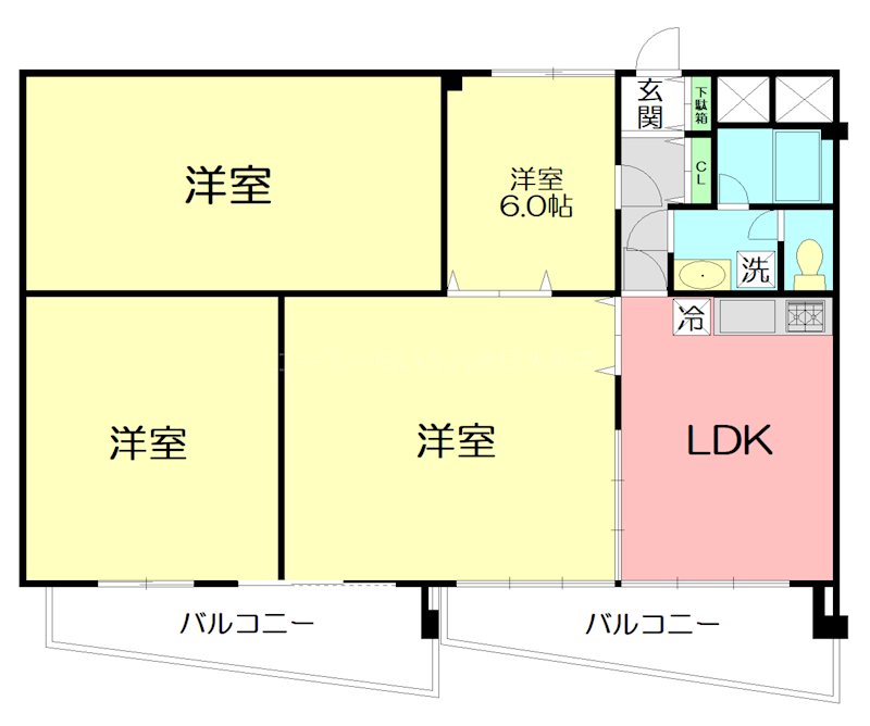 クエスタ・デル・ラモスⅠ 2EF号室 間取り