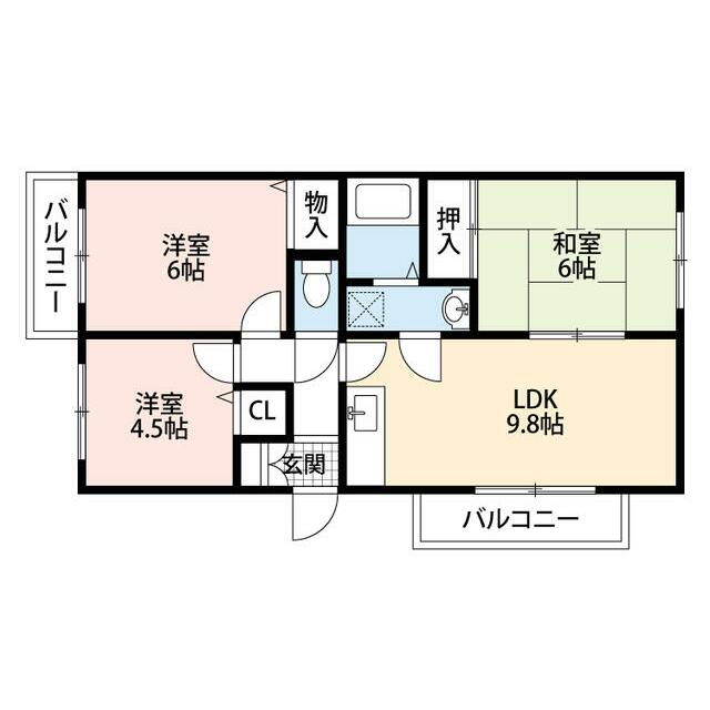 アービスＦＷ 3F号室 間取り