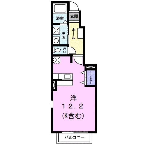 ベルコリーヌ 106号室 間取り