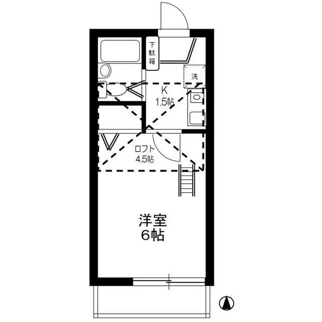 エポック伊勢原 202号室 間取り