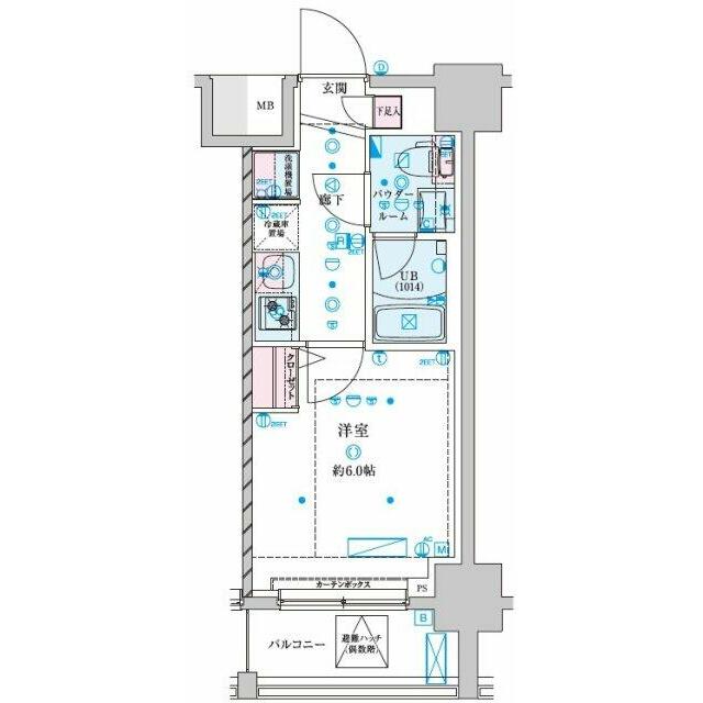 ＧＥＮＯＶＩＡ平塚Ⅳ 1102号室 間取り