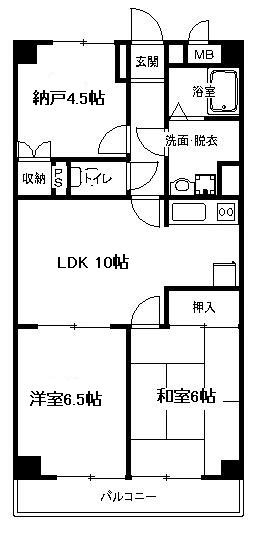 パストラルピア 603号室 間取り