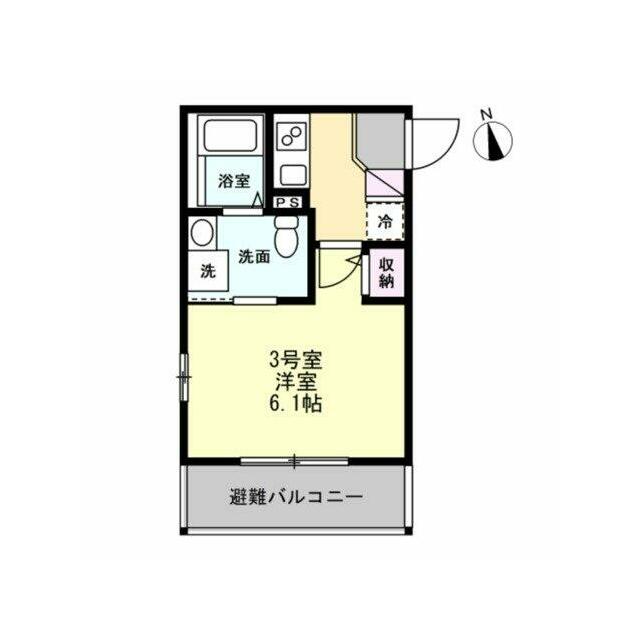 ベイルームｄｉｎｏ桜ヶ丘 303号室 間取り