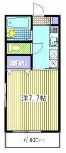 プライムコート 102号室 間取り