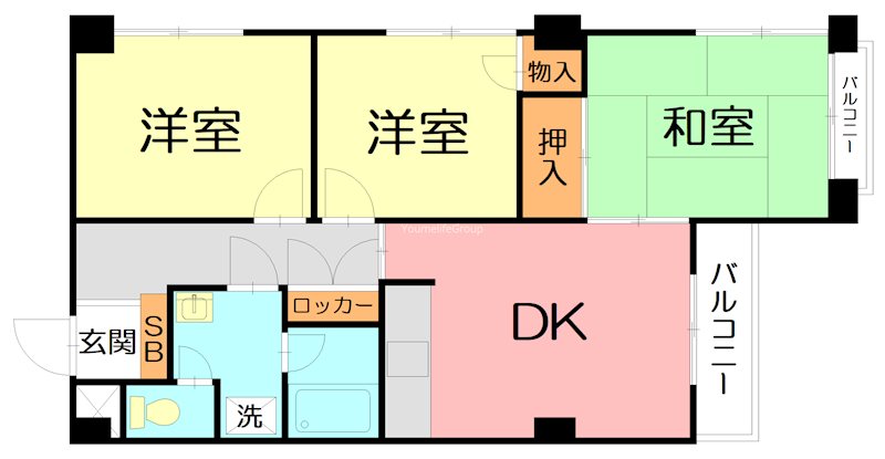 藤沢ハイツ 301号室 間取り