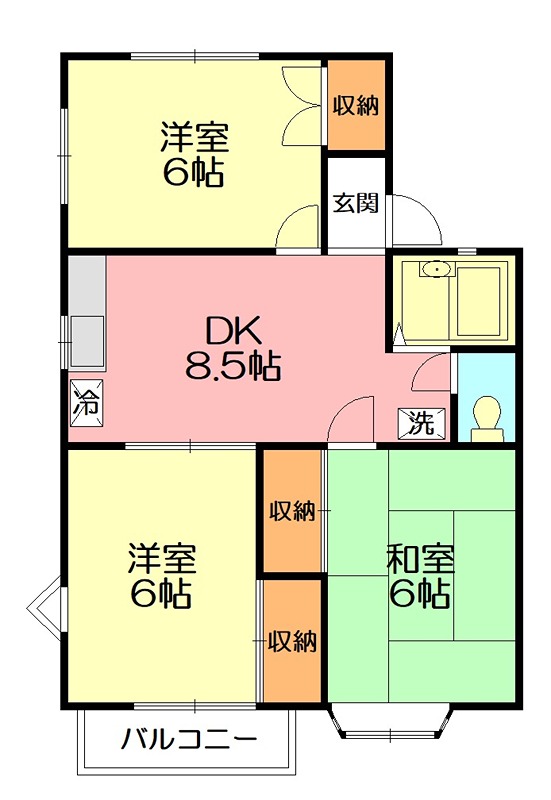 ダイヤビレッジ 201号室 間取り