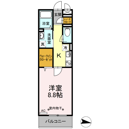ハーウェル湘南台 205号室 間取り