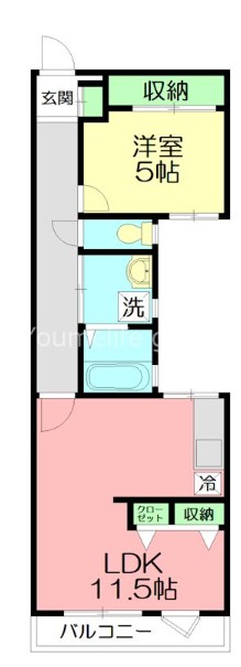 雅マンション龍城ヶ丘 201号室 間取り