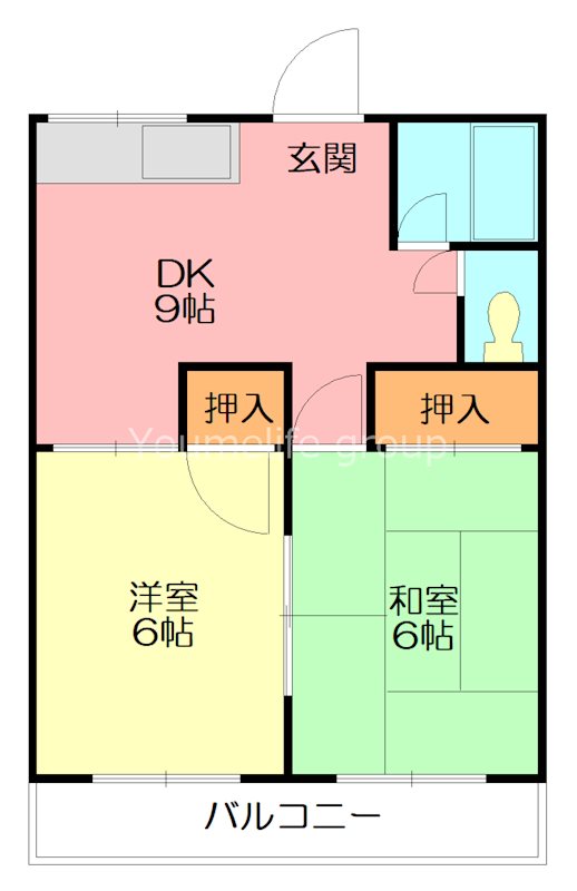 ファミーユ田村 101号室 間取り