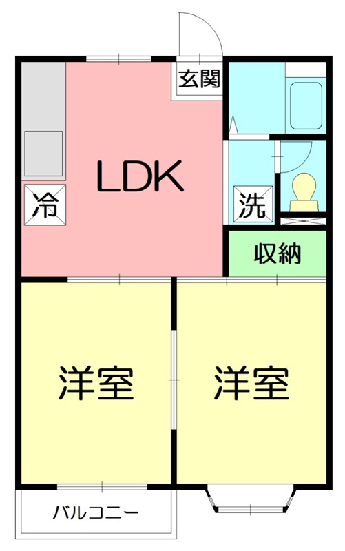 メゾンアイⅠ 203号室 間取り