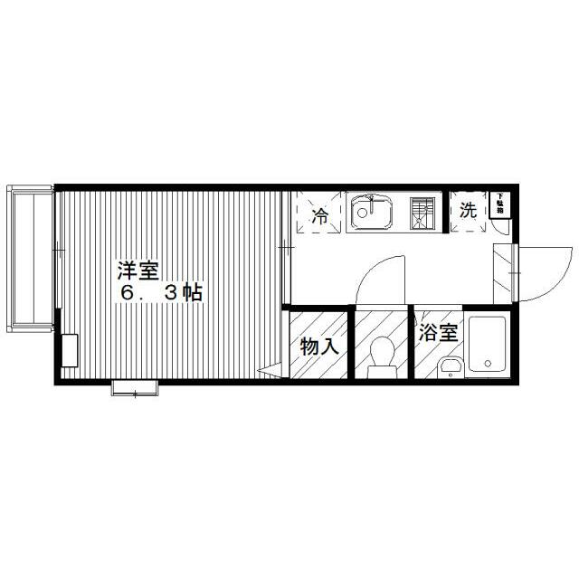 ローバンス戸塚 101号室 間取り
