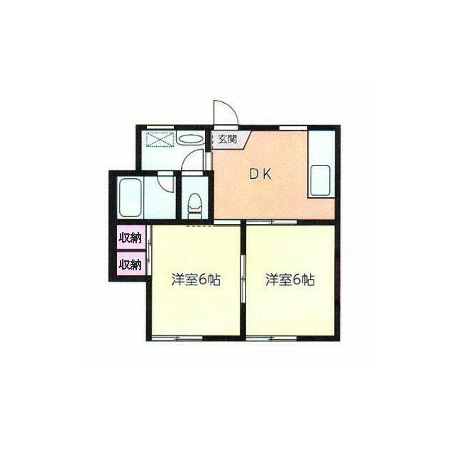 ロイヤルハイツ 103号室 間取り