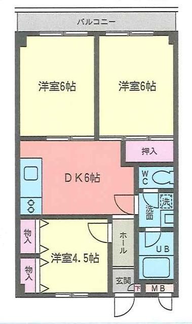 第3輪友ビル 201号室 間取り