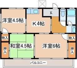 滝川荘B 間取り