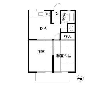 カサヴェルデ大町 203号室 間取り