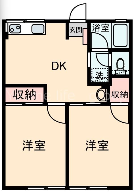 シティハイム　エスポワールA 102号室 間取り
