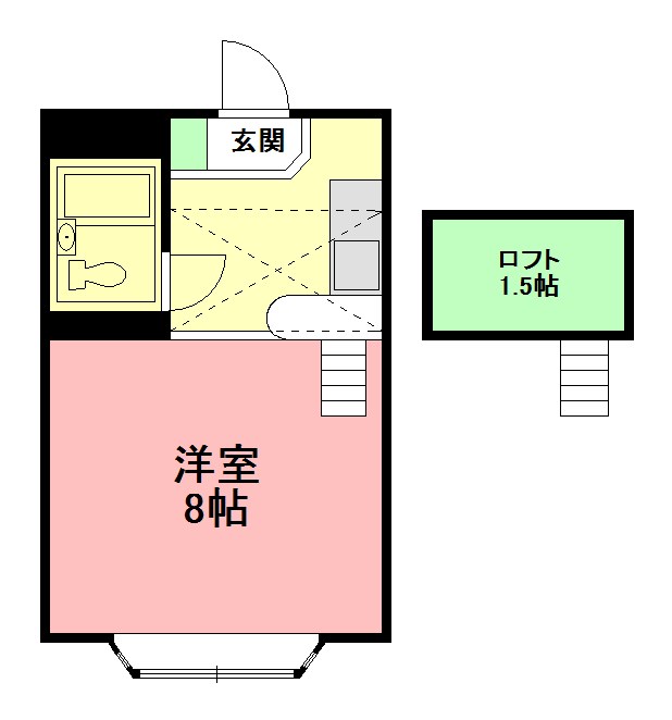 ベルピア伊勢原２ 208号室 間取り