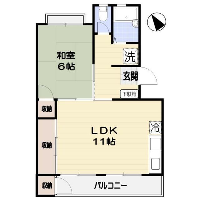 アベニュー原宿 104号室 間取り
