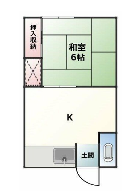 平井荘 202号室 間取り