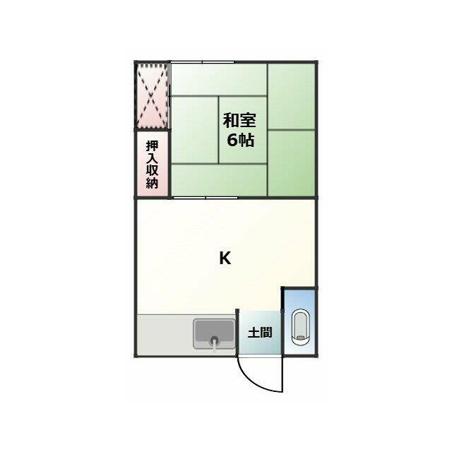 平井荘 104号室 間取り