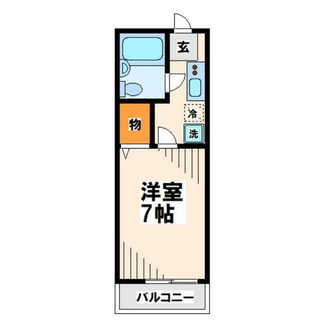 ハウスポートナルセ 1B号室 間取り