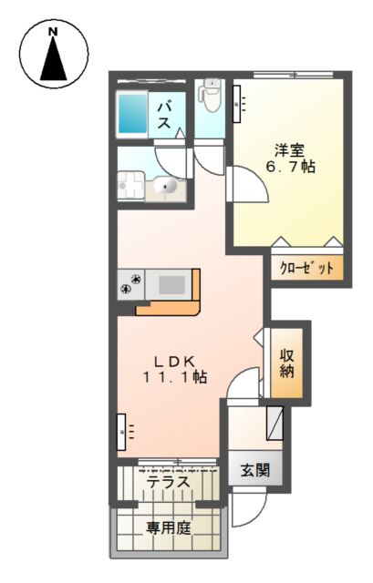 メゾン　ラ　ティーダ（maison la teada） 間取り