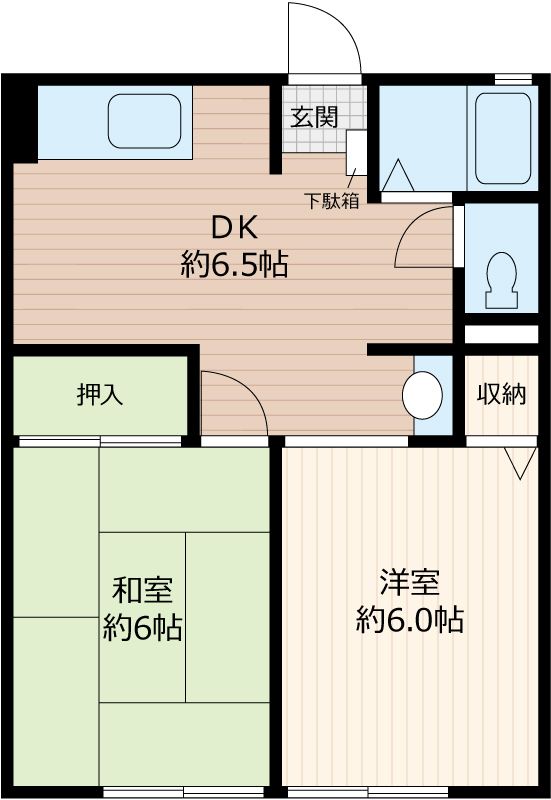 シティハイムハウスM3 101号室 間取り