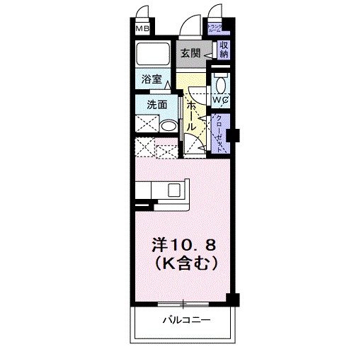 ヴィアーレ開成 203号室 間取り