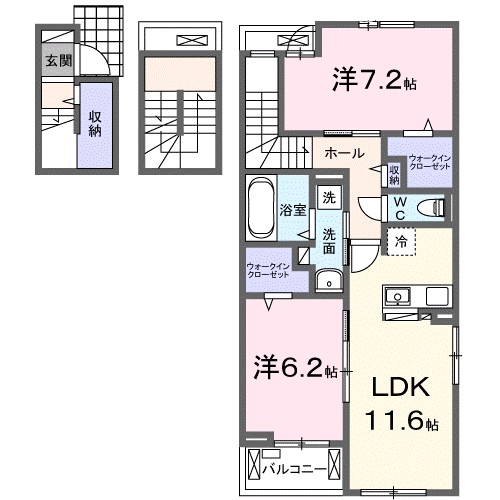 FloriaⅡ(フローリアⅡ) 301号室 間取り