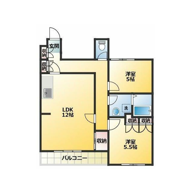 洋光台プレステージュミネギシ 406号室 間取り