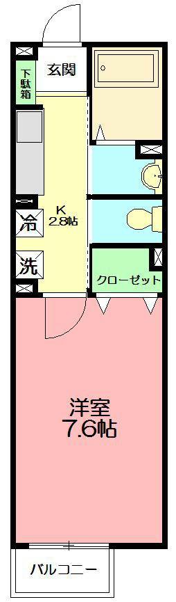 フェリーチェ湘南 201号室 間取り