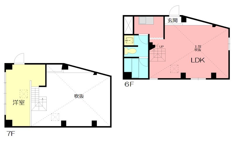 相湘明石町ビル 6・7階号室 間取り