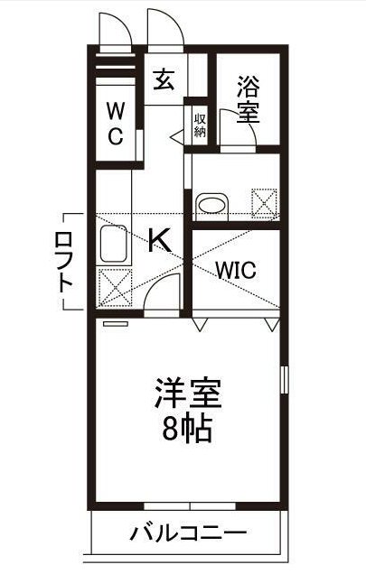 Ｂｏｎｄｉ&rsquo;ｓ 202号室 間取り