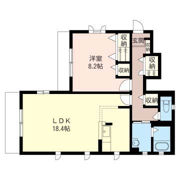 グランドアムール　Ⅱ 102号室 間取り