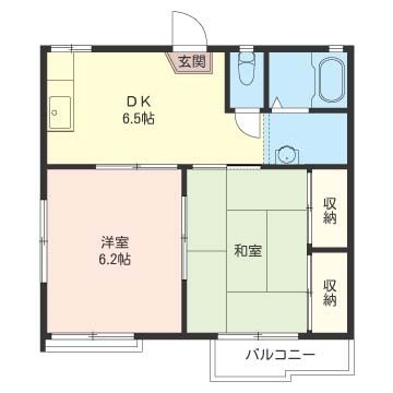 タウニィハイツ 202号室 間取り