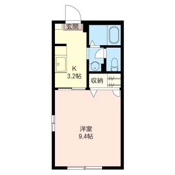 ディアスカムフォート 101号室 間取り